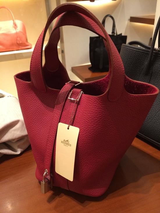 24H限定SALE★HERMES コピー★即発ピコタンロックPM18cm完売ルビーT刻印6060735